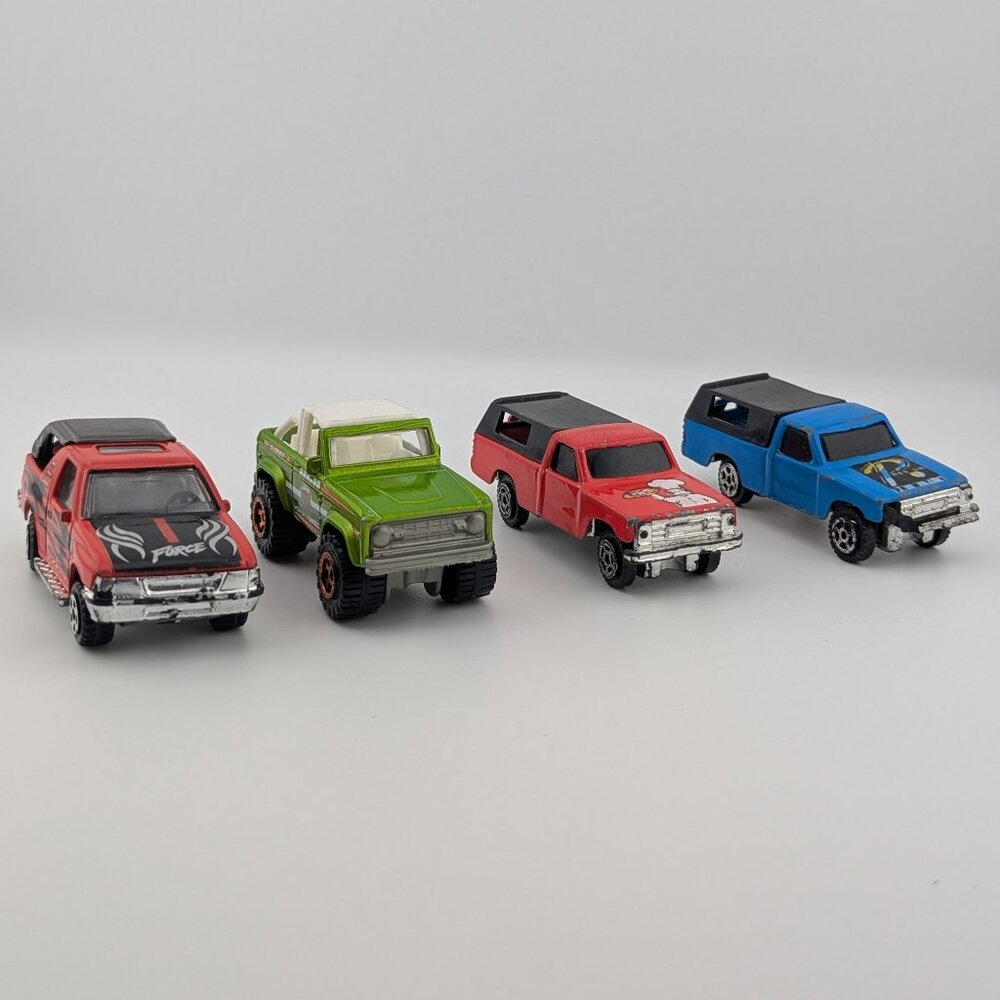 Off-Road & Utility Truck Bundle – Hot Wheels & Matchbox | Loose Diecast (4 Vehic